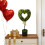 Boxwood Heart Topiary with Bow 29.5 inch 4