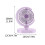 Ventilatore portatile con ricarica USB e lampada integrata, design pieghevole. 3