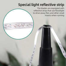 Rechargeable Black Telescopic Fly Deterrent Fan for Outdoor & Indoor Use