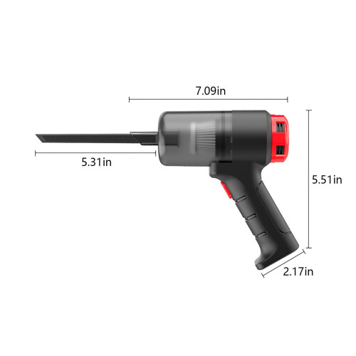 USB sladdlös handdammsugare, 45W, tvättbart filter 2
