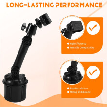 Adjustable Car Walkie Talkie Holder for UV5R Auto Cup Mount Bracket Stand Two Way Radio Accessory