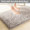 3-Piece Chenille Bathroom Rug Set Non-Slip Absorbent 4