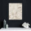 Beige Abstract Canvas Wall Art Framed 4