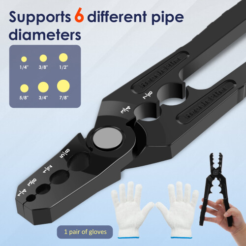 Manual Copper Tube Rounder Kit Easy to Use Versatile Copper Pipe Rounder Time Saving Solid Tubing Repair Tool for Fixing Using 2