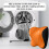 Cuscino da viaggio in memory foam per il supporto del collo in auto. 5