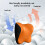 Cuscino da viaggio in memory foam per il supporto del collo in auto. 6