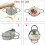 6" Stainless Steel Dumpling Maker for Empanadas, Ravioli & 4
