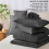 Comforter Set Dark Grey Full Size 7-Piece 5