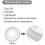 White Nylon Ceiling Medallion 10" OD 2 Pack 3