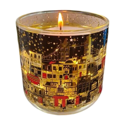 Christmas Scented Candle in Glass Jar with Light Sensor 1