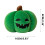 Abóbora de pelúcia de Halloween com expressão de terror (1 peça) 3