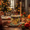 Christmas Scented Candle in Glass Jar with Light Sensor 4
