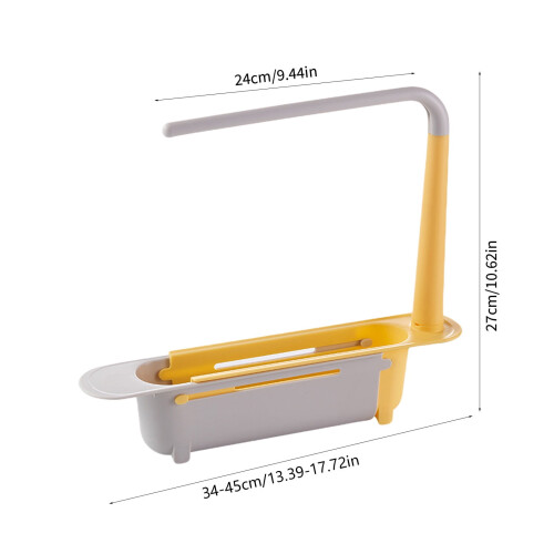 Expandable Sink-Mount Dish Drying Rack, Plastic, 1 Pack 2
