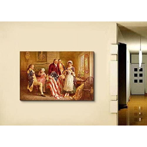 Betsy Ross1777Tela Impressa para Parede24x20 polegadas 2