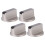 Metallknäppar Silver 6 mm 6-pack 5