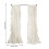 White Linen Curtain Panel with Ruffle Border – 2 Pack 3