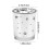 Star-Patterned Glass Tea Light Holder 4