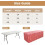 Fitted Square Tablecloth 34x34x30in 2-Pack Polyester 2