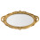 Wall Hanging Makeup Mirror Arched Gold Light Brown 4