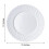 10 x 10" White Round Disposable Plastic Plates 3
