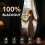 Blackout Linen Curtains 52 x 84 in Grey Grommet Panel 3