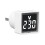 Digital Voltmeter Square AC220V Square Voltage Tester with LED Display and Indicator Light EU Plug White 4