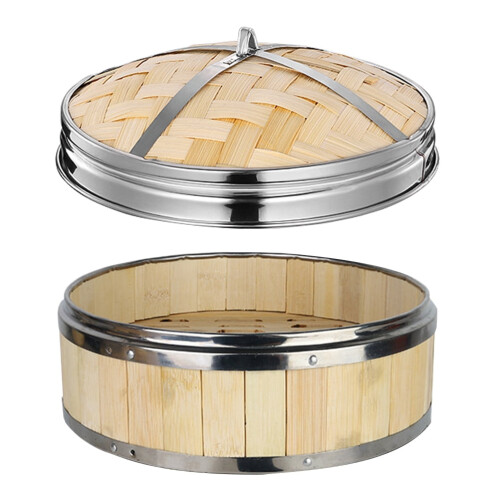 TUIBELYN 1pc Dim Sum Dumpling Food Steamer With Lid Kitchen Multi-functional Steamer 1