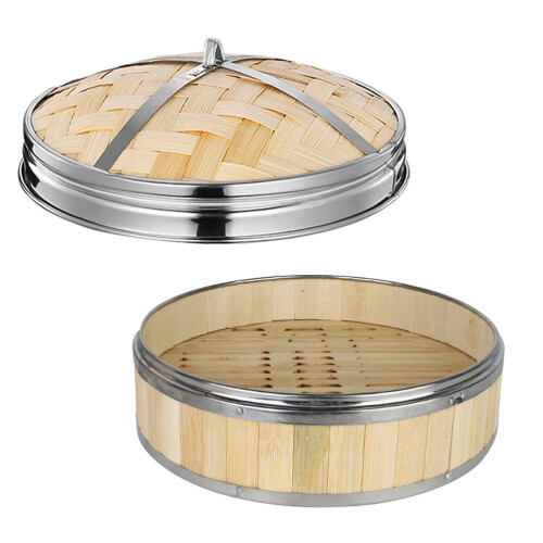 TUIBELYN 1pc Dim Sum Dumpling Food Steamer With Lid Kitchen Multi-functional Steamer 2