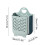 Collapsible Wall-Mounted Laundry Basket Blue 30x17x38.5cm 4