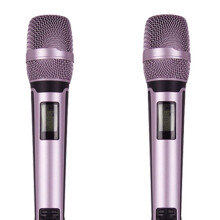 EW135G4 Micrófono Inalámbrico UHF Mic Accesorios de Doble Canal Inalámbrico Mic para el Rendimiento de la Etapa Enchufe de EE. UU Púrpura Claro