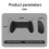 Handheld Handle Holder Retractable Game Console Stand Support Anti-Slip Grip Holder Protective Case for 6
