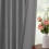 Linen Thermal Blackout Curtain Panel, 100" W x 84" L, Dark 5