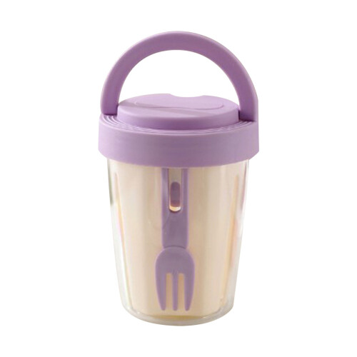 Leak-Proof Fruit Cup with Fork, 9 x 12.5 cm 1