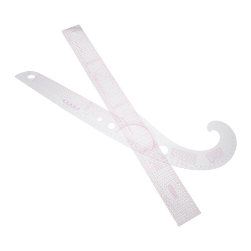 2Sets Precision Plastic Sewing Rulers for Pattern Making and Quilting