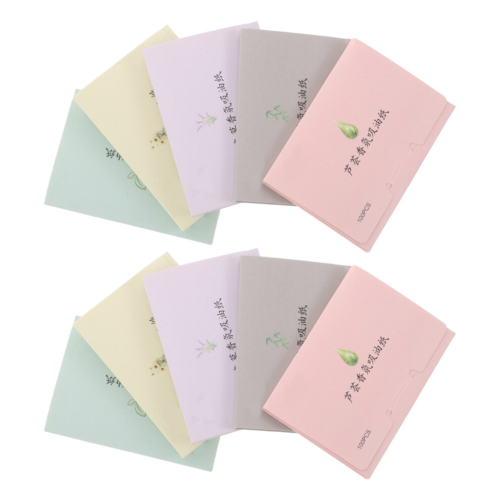 Artibetter 4000Pcs Assorted Color Facial Oil Blotting Sheets Linen Fiber Paper