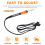 90W Internal Heating Electric Soldering Iron LED Digital Display with  Temperature Control Orange EU Plug 3