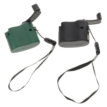 2Pcs Lightweight Hand Crank Portable Charger USB Generator for Hiking