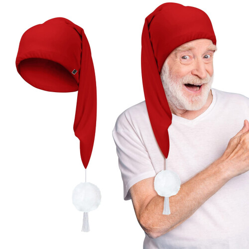 Touca de dormir unissex com pompom ajustável 1