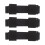 3Pcs Black Adaptive Utensil Strap Polyester Non-Slip Grip for Disabled 1