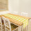 Linen Table Runner Yellow White Buffalo Check 13x72 in 4