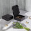 Caixas de envio pretas, 15 x 15 x 5 cm (6 x 6 x 2 polegadas), pacote com 50 unidades. 6