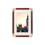 Red Plastic Photo Frame with Wood Texture, 10x15 cm 2
