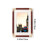Red Plastic Photo Frame with Wood Texture, 10x15 cm 3