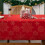 Christmas Tablecloth Rectangular 60x84in Silver Snowflakes 4