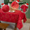 Christmas Tablecloth Rectangular 60x84in Silver Snowflakes 5