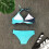 Badedrakt for kvinner Damebadetøy Patchwork Bikini Split Badedrakt 5