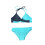 Badedrakt for kvinner Damebadetøy Patchwork Bikini Split Badedrakt 6