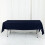 Navy Blue Cotton Blend Rectangular Tablecloth 90" x 156" 2
