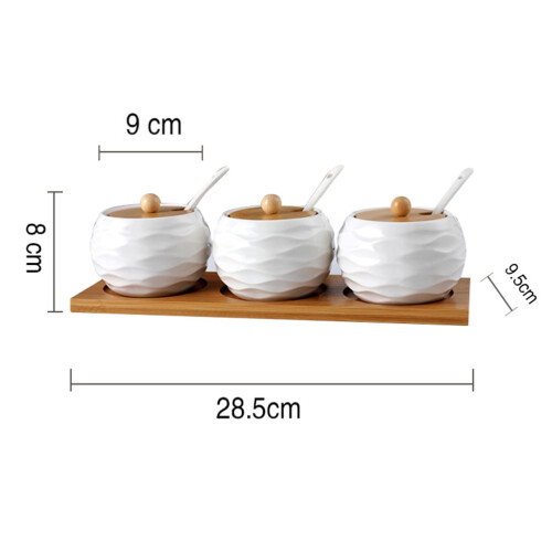 Ceramic Seasoning Jar Light Brown 1 Piece 1