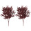 Dark Red Artificial Willow Leaves, 4-Piece Home Decor 2